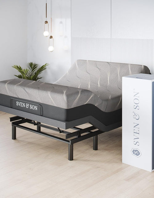 Load image into Gallery viewer, Harmony Adjustable Bed Base, Head and Foot Lift, Massage, Under-Bed Lights, USB, Gel Memory, Zero Gravity Smart Frame - Queen + 14 Inch Hybrid Spring Matt (Medium Soft)
