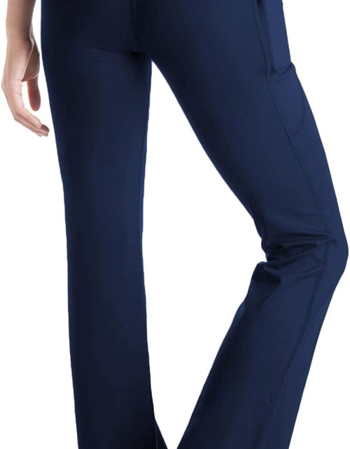 Load image into Gallery viewer, ,Side Pockets,Petite Women&#39;S Bootcut Yoga Pants Workout Pants with Side Pockets,29&quot;,Navy Blue,Size M
