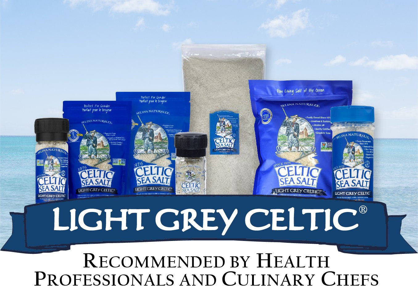 Light Grey  Resealable Bags Â€“ Additive-Free, Delicious Sea Salt, Perfect for Cooking, Baking and More - Gluten-Free, Non-Gmo Verified, Kosher and Paleo-Friendly, 16 Ounce (Pack of 2)