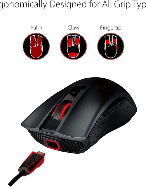 Load image into Gallery viewer, Wireless Optical Gaming Mouse for PC - ROG Gladius II | Right-Hand Grip | 12000 DPI Optical Sensor, 400 IPS, Omron Switches | 6 Programmable Buttons | Aura Sync RGB Lighting, ROG Armoury II
