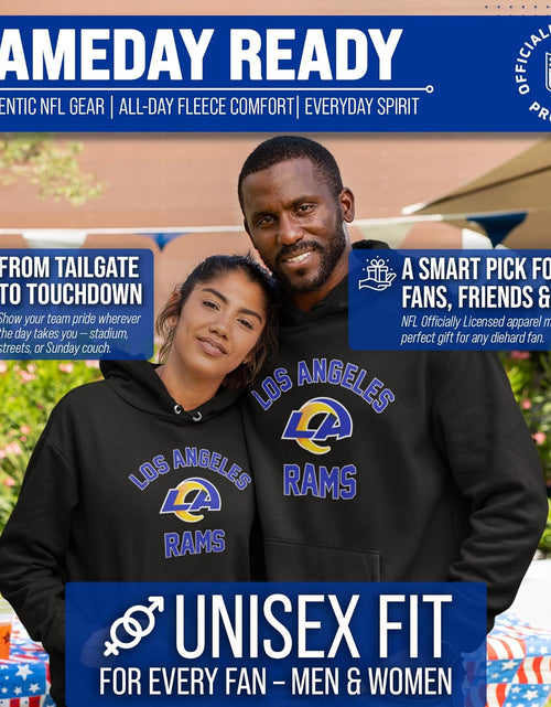 Load image into Gallery viewer, NFL Adult Gameday Hooded Sweatshirt - Poly Fleece Cotton Blend - Stay Warm and Represent Your Team in Style
