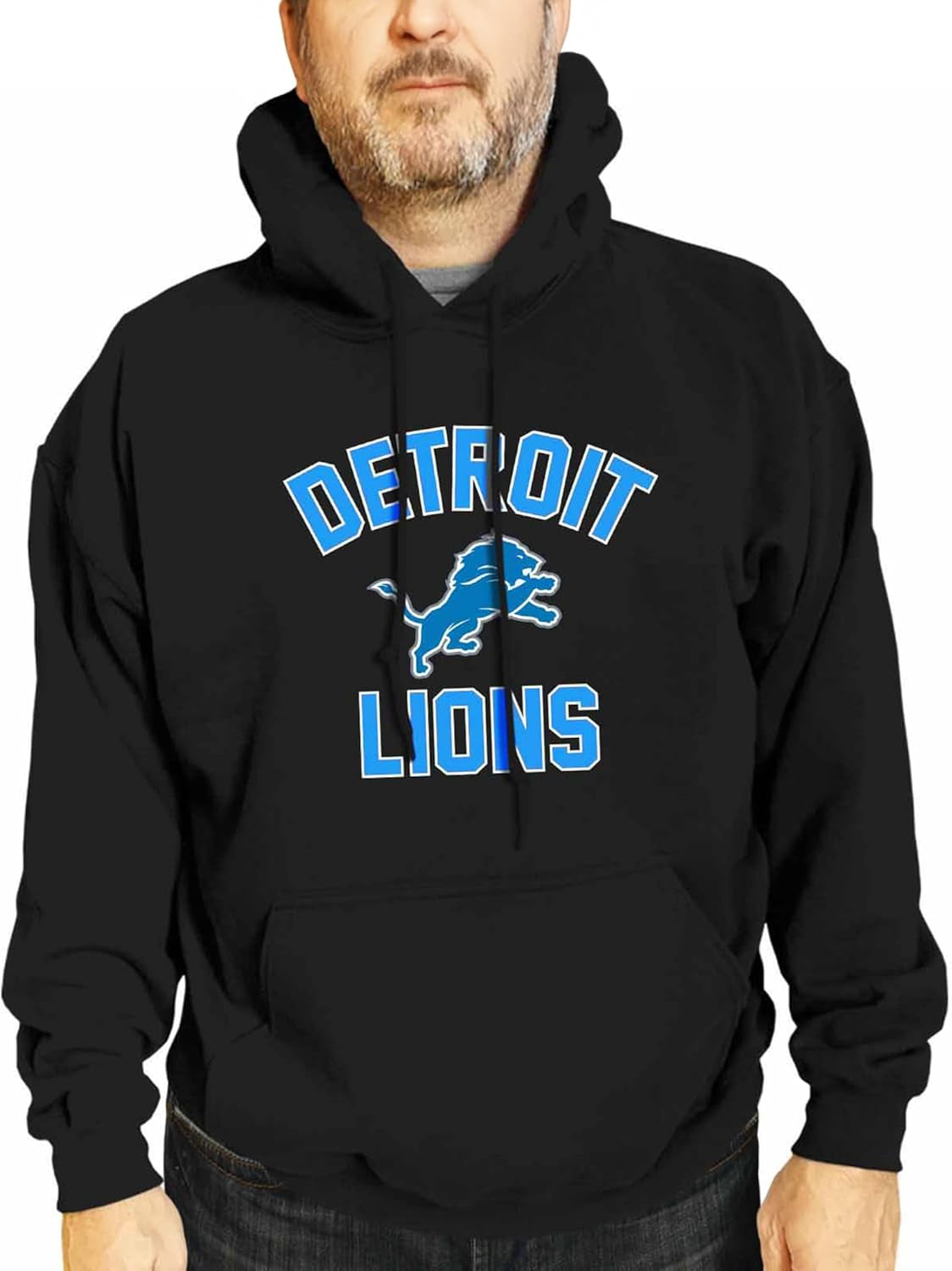 NFL Adult Gameday Hooded Sweatshirt - Poly Fleece Cotton Blend - Stay Warm and Represent Your Team in Style