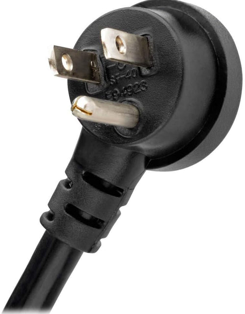 Load image into Gallery viewer, Isobar 4 Outlet Surge Protector Power Strip with 2 USB Charging Ports, 8Ft Long Cord, Right-Angle Plug, Metal, 3330 Joules, Lifetime Limited Warranty &amp; $50K Insurance (Ibar4Ultrausbb),Black
