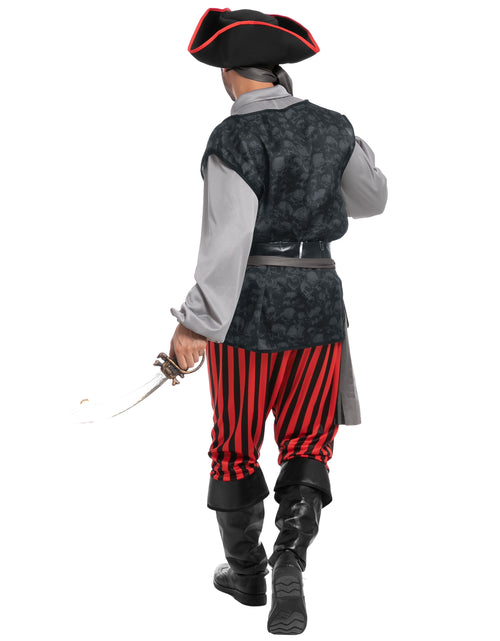 Load image into Gallery viewer, Men Pirate Costume Plundering Sea Captain Set for Adults Halloween Themed Parties
