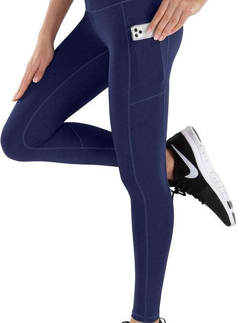 Load image into Gallery viewer, High Waisted Leggings with Pockets for Women: Lifesky Women&#39;S Spandex 4-Way Stretch Workout Yoga Pants - Tummy Control Buttery Soft Athletic Workout Butt Leggings
