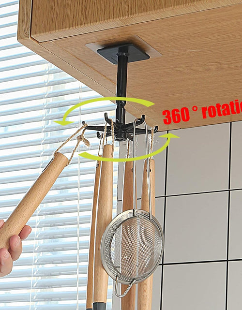 Load image into Gallery viewer, Self-Adhesive Kitchen Hooks for Hanging 360° Rotating, Waterproof Utility Hook Kitchen Towel Hooks Suction Cup Hook Holder for Bathroom Home, Stick on Wall Door Cabinet Hook for Hanging (White)
