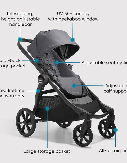 Load image into Gallery viewer, City Select 2 Single-To-Double Modular Travel System Includes City GO 2 Infant Car Seat Radiant Slate
