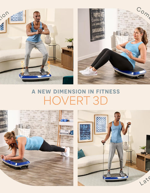 Load image into Gallery viewer, Hovert 3D Heavy Duty Vibration Plate Machine – Sturdy Dual Motor Platform with Lateral &amp; 3D Motion – Full Body Workout for Strength, Balance, Recovery &amp; Circulation
