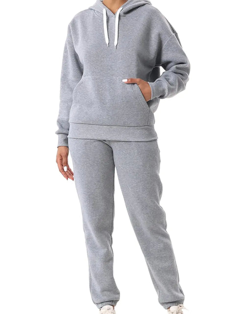 Load image into Gallery viewer, Facitisu Women Hoodies 2 Piece Outfits Sweatsuit Oversized Pullover Long Sleeve Sweatshirt Jogger Pants Set with Pockets
