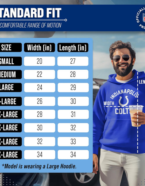 Load image into Gallery viewer, NFL Adult Gameday Hooded Sweatshirt - Poly Fleece Cotton Blend - Stay Warm and Represent Your Team in Style
