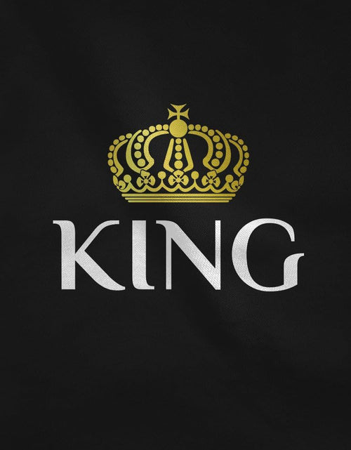 Load image into Gallery viewer, King &amp; Queen Matching Couple Hoodie Set Valentine&#39;S Day Gift His &amp; Hers Women Hoodie Women Large/Men Medium,Black
