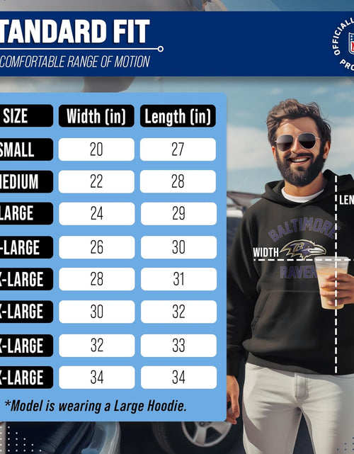 Load image into Gallery viewer, NFL Adult Gameday Hooded Sweatshirt - Poly Fleece Cotton Blend - Stay Warm and Represent Your Team in Style
