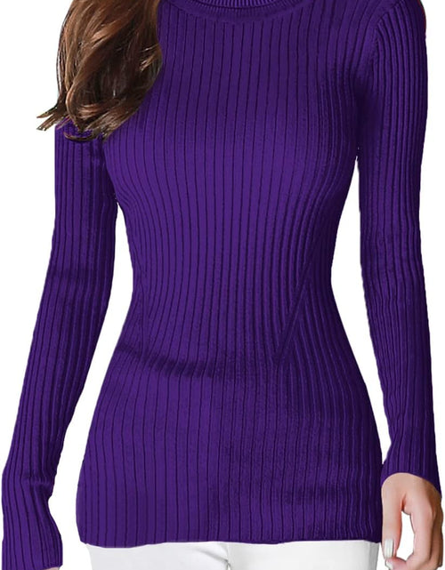 Load image into Gallery viewer, Turtleneck Ribbed Sweaters for Women Cute Sexy Knitted Warm Fitted Sweater
