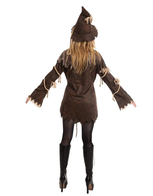 Load image into Gallery viewer, Scary Scarecrow Costume for Adult Women Halloween Dress up Party Cosplay
