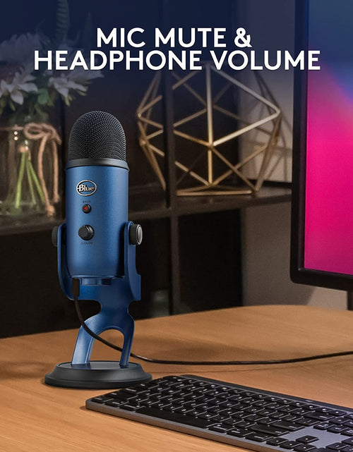 Load image into Gallery viewer, Logitech Creators  Yeti USB Microphone for Gaming, Streaming, Podcast, Youtube, Discord, PC, Studio Sound, Plug &amp; Play-Midnight
