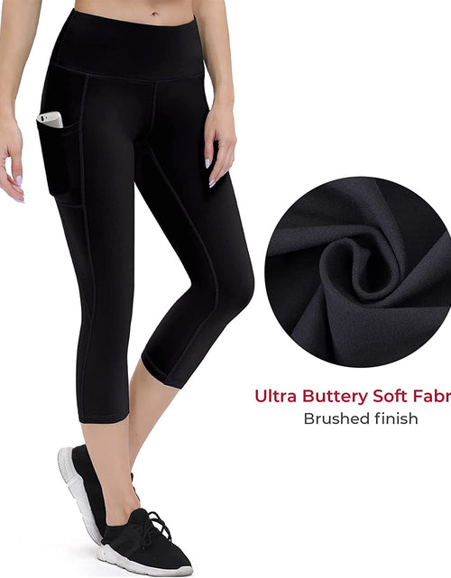 Load image into Gallery viewer, Anti-Nail Leggings for Women, Non-See-Through Yoga Pants with Phone Pockets, Tummy Control Full-Length/Capri Tights
