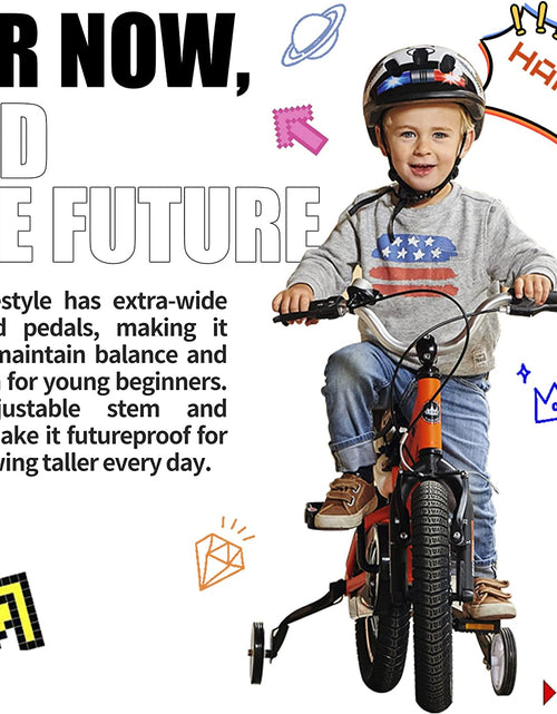 Load image into Gallery viewer, Kids Bike EZ Freestyle Training Free Balance to Pedal Easy Learning Bicycle, 12-18 Inch for Toddlers to Big Kids
