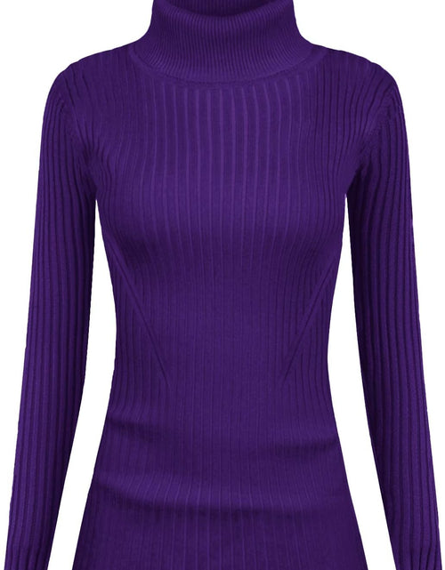Load image into Gallery viewer, Turtleneck Ribbed Sweaters for Women Cute Sexy Knitted Warm Fitted Sweater
