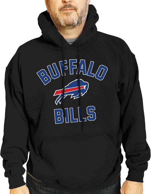 Load image into Gallery viewer, NFL Adult Gameday Hooded Sweatshirt - Poly Fleece Cotton Blend - Stay Warm and Represent Your Team in Style
