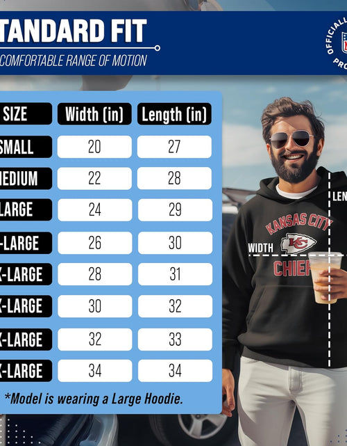 Load image into Gallery viewer, NFL Adult Gameday Hooded Sweatshirt - Poly Fleece Cotton Blend - Stay Warm and Represent Your Team in Style
