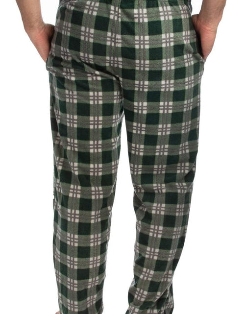 Load image into Gallery viewer, 1Pack or 3Pack Mens PJ Pajama Pants Bottoms Fleece Lounge Pants Sleepwear Plaid Pjs with Pockets Microfleece
