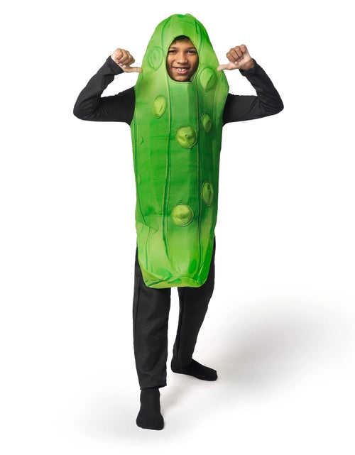 Load image into Gallery viewer, Pickle Costume for Toddler Kids, Unisex Food Costume, Funny Costume for Child, Fruit Jumpsuit for Halloween Fancy Dress Costume
