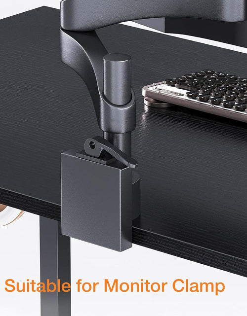 Load image into Gallery viewer, Computer Desk, 40 Inch Small Study Table, Office Desk with Storage, Work Table with Headphone Hook for Small Space Home Office, Black

