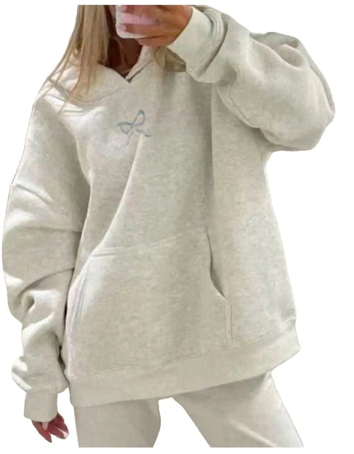 Load image into Gallery viewer, WomenS Fashion Hoodies Sweatshirts Long Sleeve Drawstring Hoodies Print Oversized Fall Tops Comfy Hoodies for Women(Blue L)
