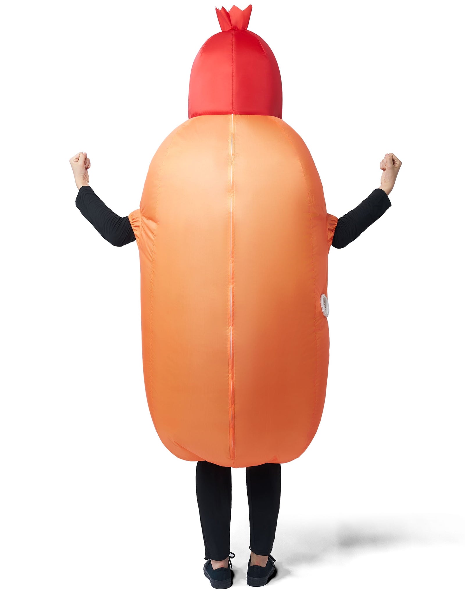 Adult Inflatable Costume, Full Body Hot Dog Inflatable Costume, Food Themed Halloween Costume, Perfect for Halloween Role Playing Party