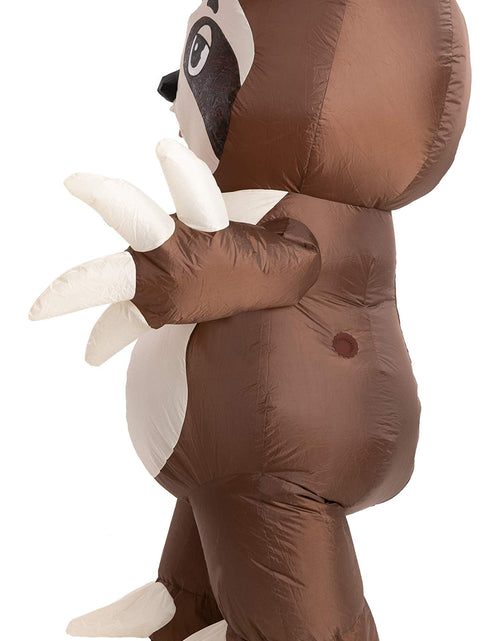 Load image into Gallery viewer, Halloween Inflatable Costume for Adults, Air Blow-Up Sloth Dress up Unisex Cosplay Costume (Brown)
