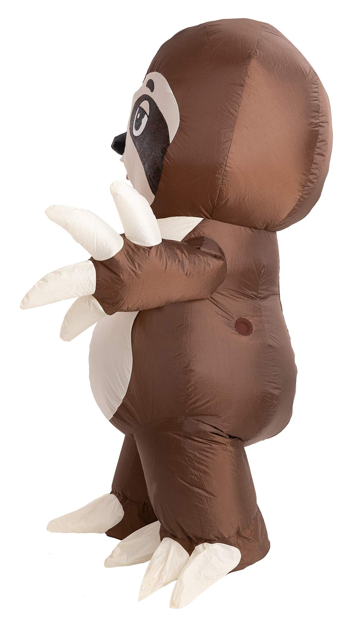 Halloween Inflatable Costume for Adults, Air Blow-Up Sloth Dress up Unisex Cosplay Costume (Brown)