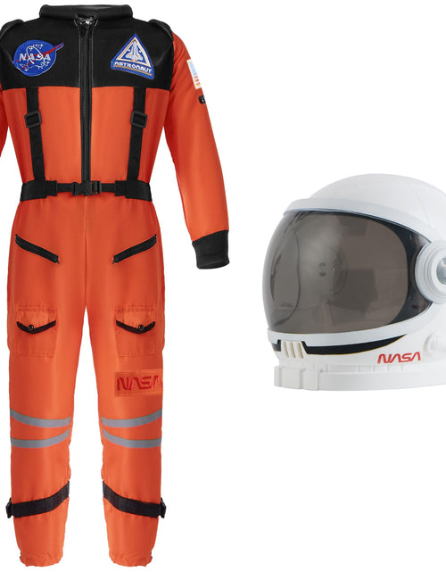 Load image into Gallery viewer, Astronaut Costume with Helmet for Kids Toddler Boys Halloween Dress up Party and Roly Play Cosplay 3-14 Years

