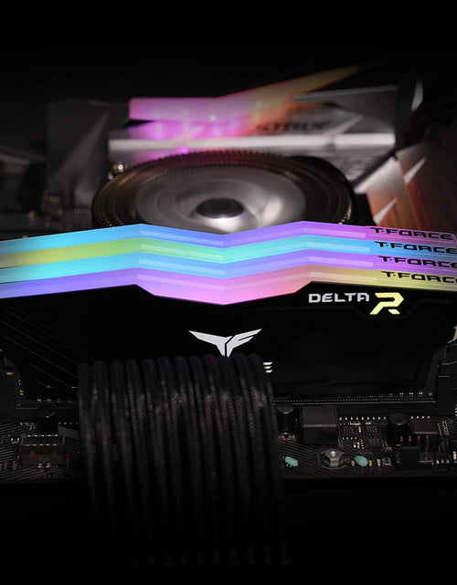 Load image into Gallery viewer, T-Force Delta RGB DDR4 16GB (2X8Gb) 3200Mhz (PC4-25600) CL16 Desktop Memory Module Ram Black - TF3D416G3200HC16CDC01
