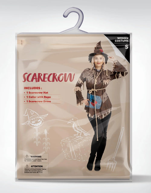 Load image into Gallery viewer, Scary Scarecrow Costume for Adult Women Halloween Dress up Party Cosplay
