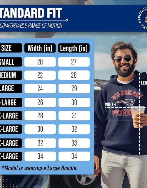 Load image into Gallery viewer, NFL Adult Gameday Hooded Sweatshirt - Poly Fleece Cotton Blend - Stay Warm and Represent Your Team in Style
