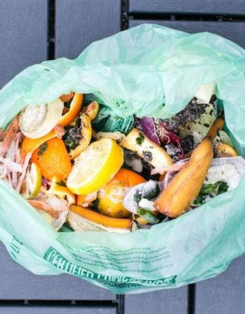 Load image into Gallery viewer, 13 Gallon Tall Kitchen Compostable Trash Bags by , 48 Count, BPI Certified, Meets ASTM D6400 Standards, Made in USA, Food Scrap Bin Liners
