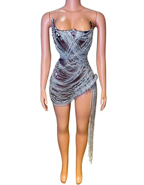 Load image into Gallery viewer, Women&#39;s Sleeveless Halter Trailing Sheath Dress
