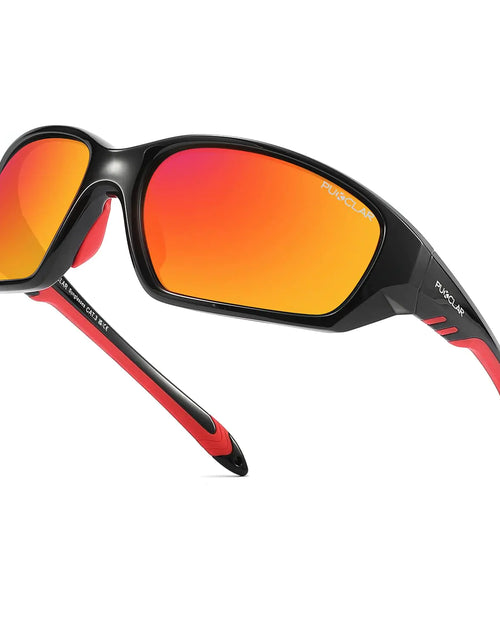 Load image into Gallery viewer, PUKCLAR Polarized Sunglasses for Men Lightweight TR90 Frame UV400 Protection Square Sun Glasses
