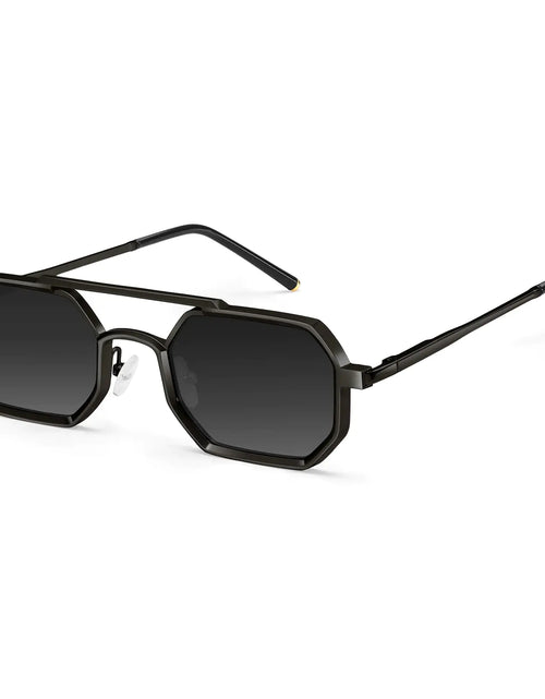 Load image into Gallery viewer, Dollger Mens Sunglasses Aviator Square Spring Hinges Metal Frame Sun Glasses Comfort Punk Shades Men
