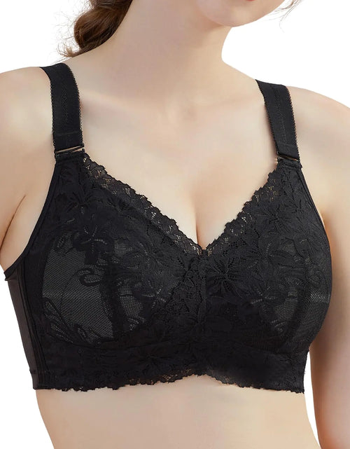 Load image into Gallery viewer, Baetty Wirefree Lightly Lined Bras for Women Full Coverage Bra Supportive Wireless Bras for Women No Underwire Women Bra Comfortable Bras for Women Black 36B
