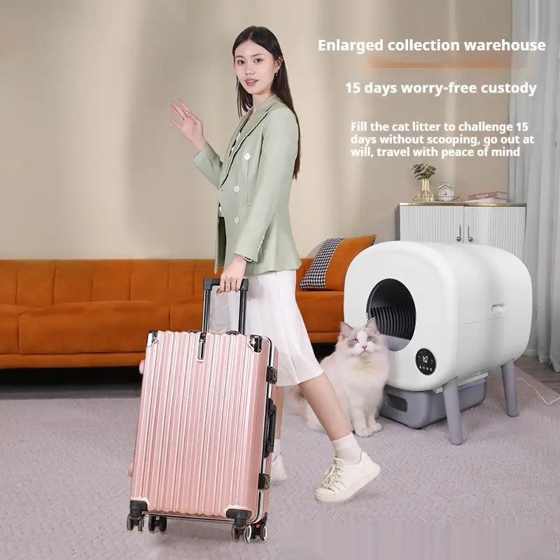 Smart Automatic Self-Cleaning Cat Litter Box