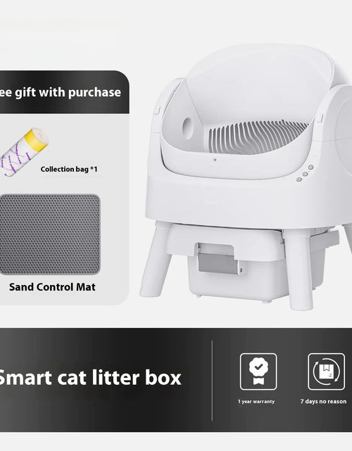 Load image into Gallery viewer, Open Automatic Self-Cleaning Litter Box (White)
