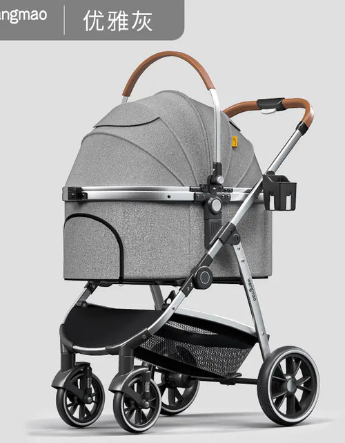 Load image into Gallery viewer, Luxury Medium Dog Pet Stroller - Folding Aluminum Frame
